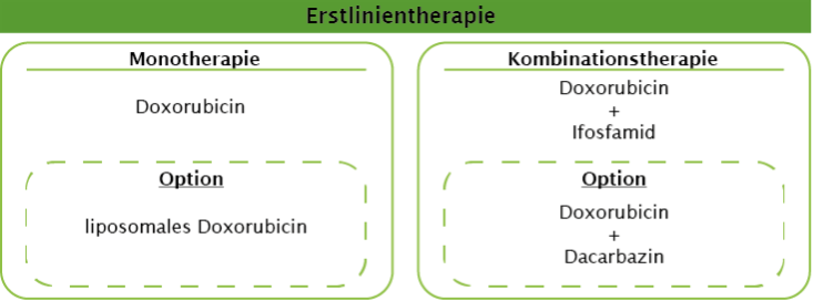 Übersicht der verfügbaren Optionen als Mono- oder Kombinationstherapie