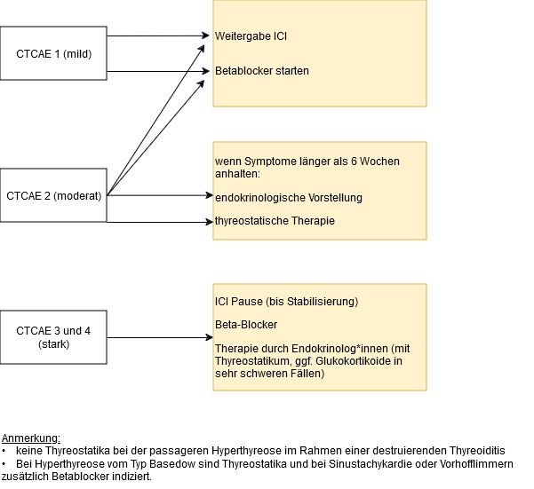 Therapie der irHyperthyreose