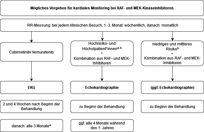 Mögliches Vorgehen für kardiales Monitoring bei RAF- and MEK-Kinaseinhibitoren